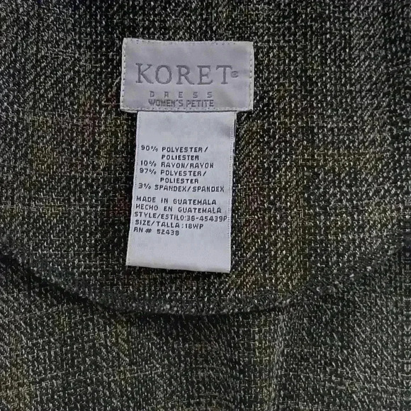 "KORET" Ladies  Olive Green Patch Jacket SZ‎ 18W - Picture 4 of 6